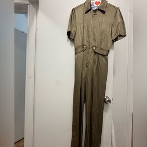 Sandro Olive Jumpsuit